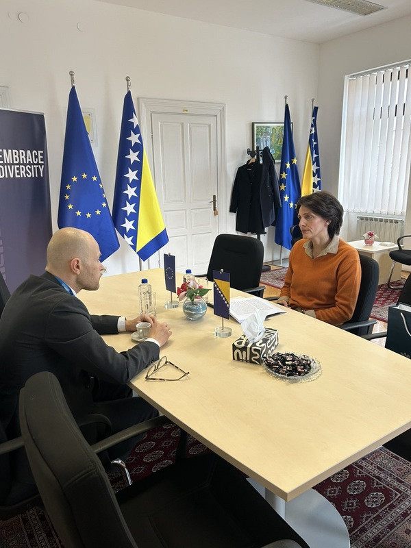 Director Habota Meets with Polish Embassy Chargé d'Affaires Skrobisz